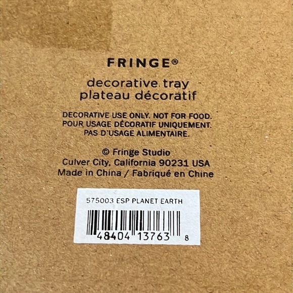 Earth glazed on exposed bisque stoneware tray-New unboxed - Picture 7 of 7